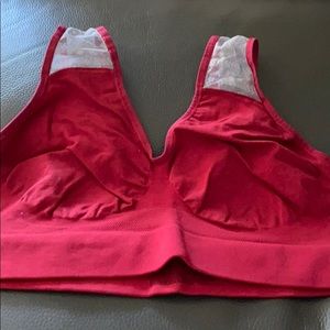 Red cozy bra